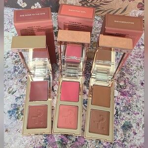 Patrick Ta Cream & Powder Blush Duo Set of 3 bundle NIB